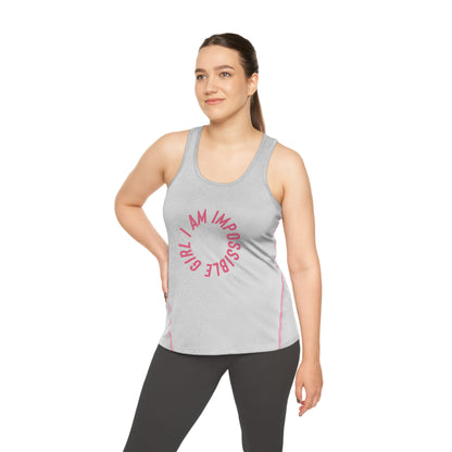 Impossible girl Racerback Sports Top