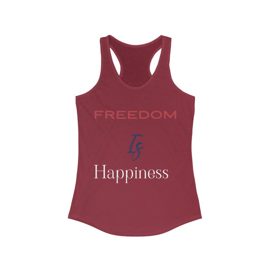 Freedom is happiness tank top