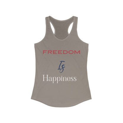 Freedom is happiness tank top